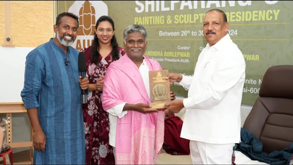 Dr Vijaykumar Gavit - AMU The Global Art Center Borivali Mumbai- Navnath Kshirsagar - Vivaan Arts