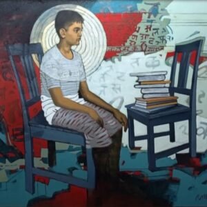 Bhavishya_36*42_AcrylicOnCanvas By Navnath Kshirsagar Available On vivaanarts.com